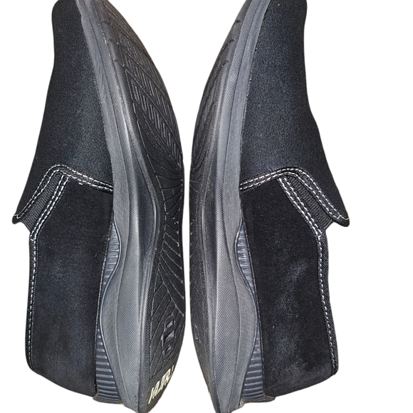 Kuru Cruise Slip On Sneakers Casual Walking Shoe Suede Leather Black 9 - Picture 5 of 9
